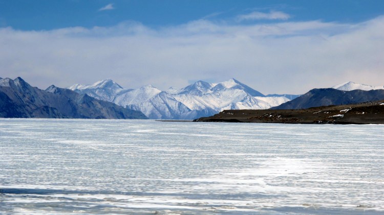 Frozen Pangong Tso