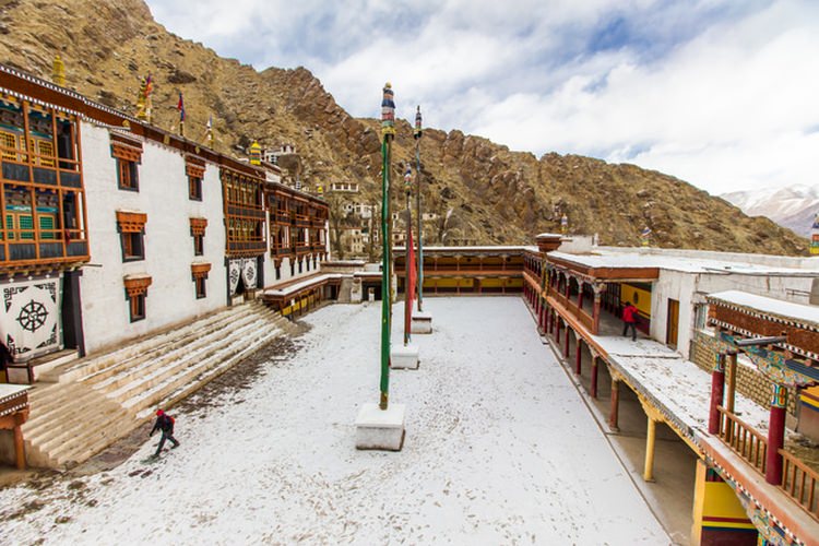 Snow covered Hemis Monastery/Image Courtesy: Ayan Das