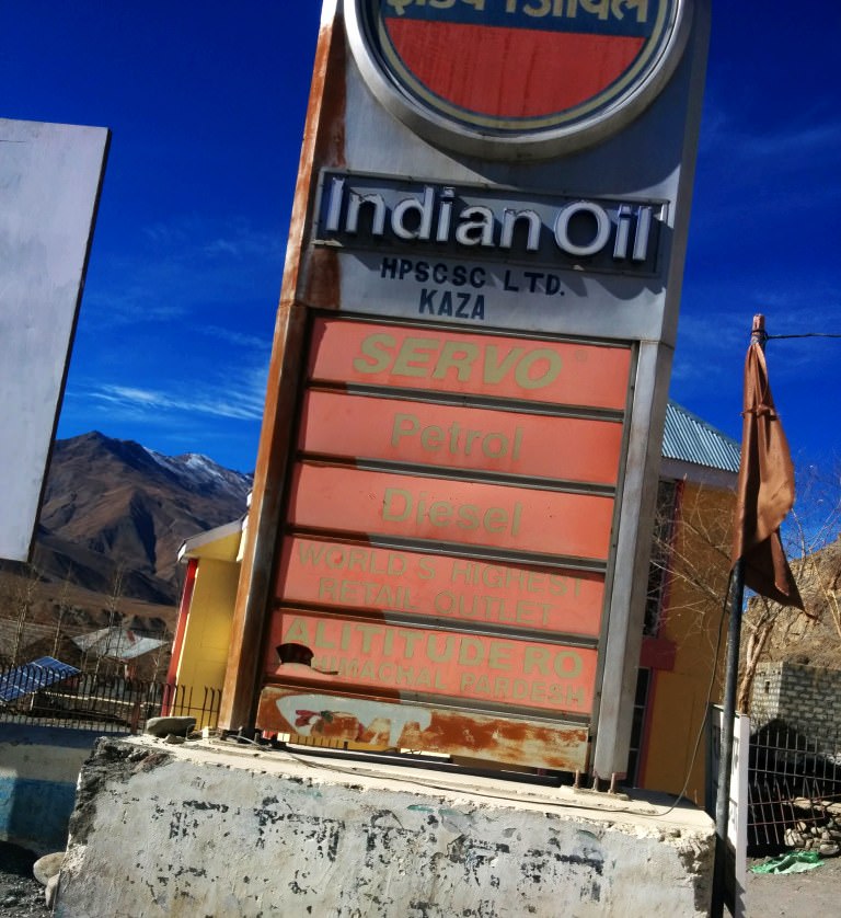 World's Highest Gas Station in Kaza.