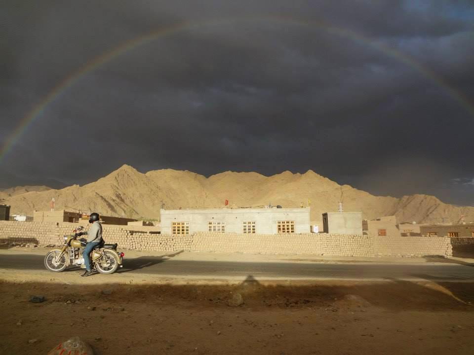 Colorful arc at Leh