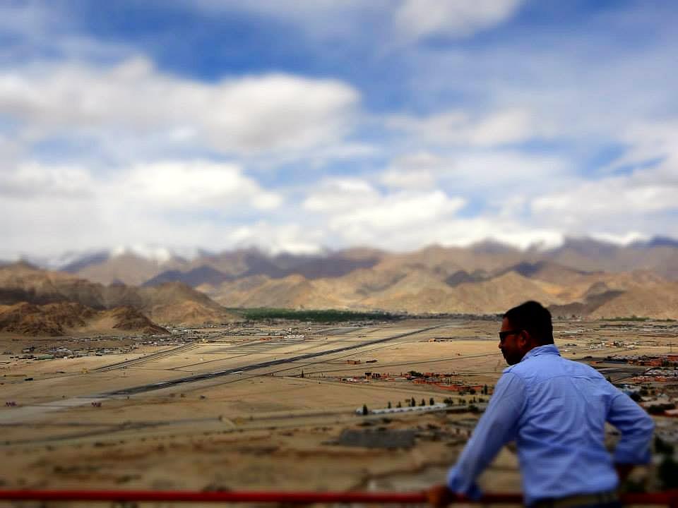 Spituk Monastery overlooking Leh city