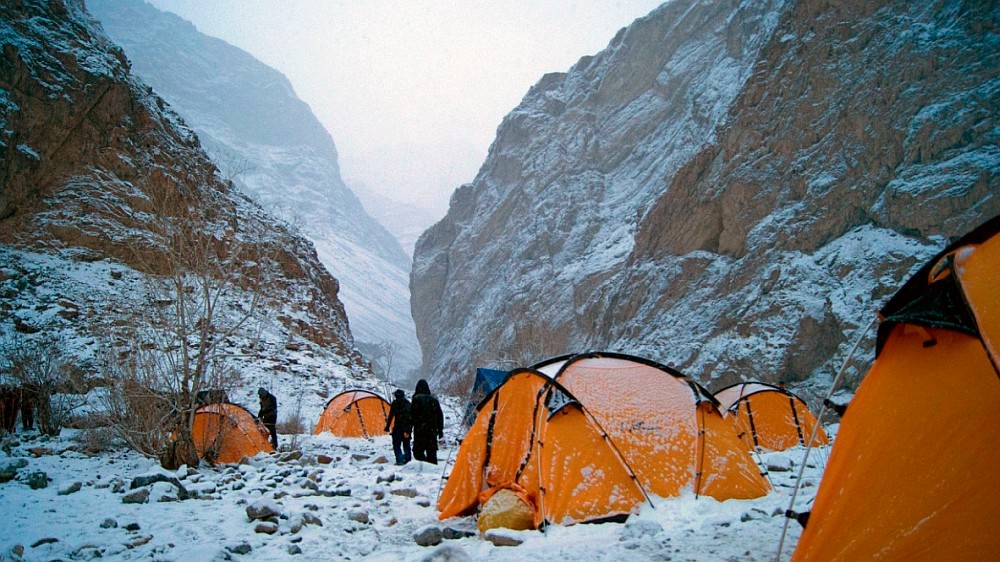 Camping at Chadar Trek 2017
